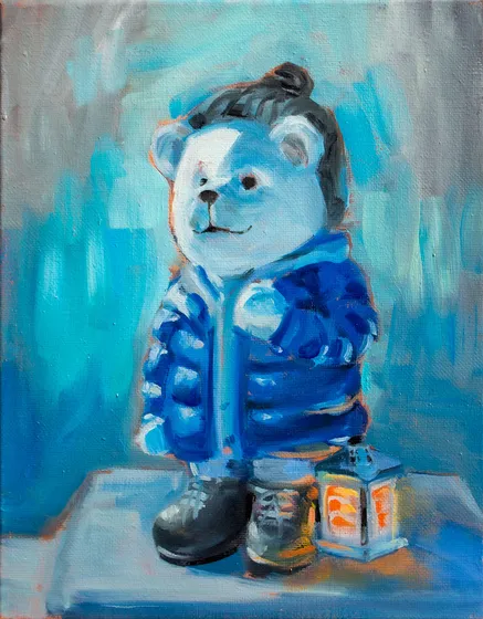 Winter Bear Statue