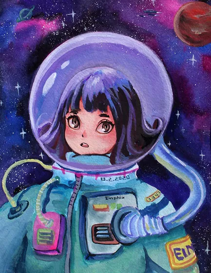 Drifting Through Violet Stars