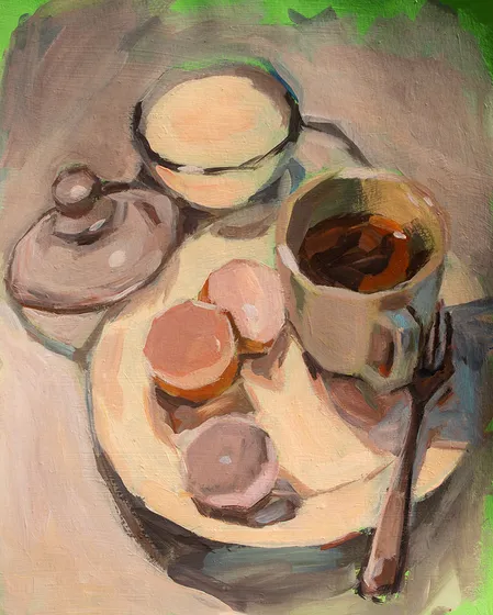 Still Life Study – Green Tone Ground