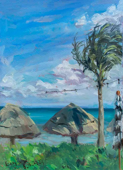 Plein Air – Breeze Over Palapas