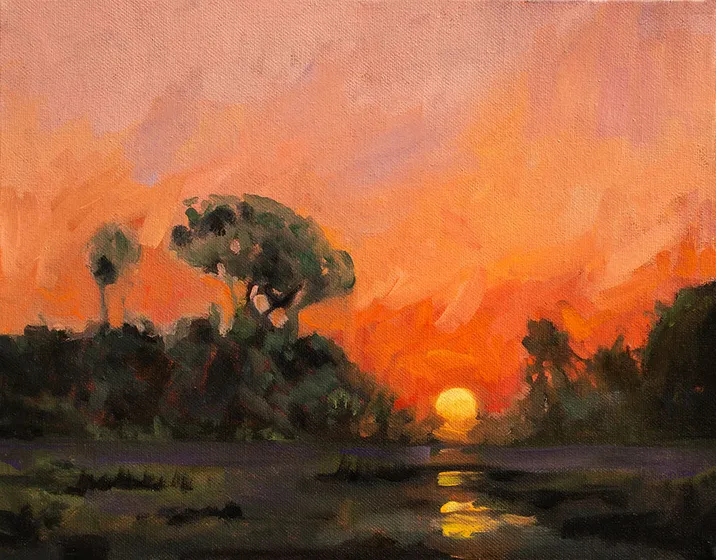 Trees by Sunset